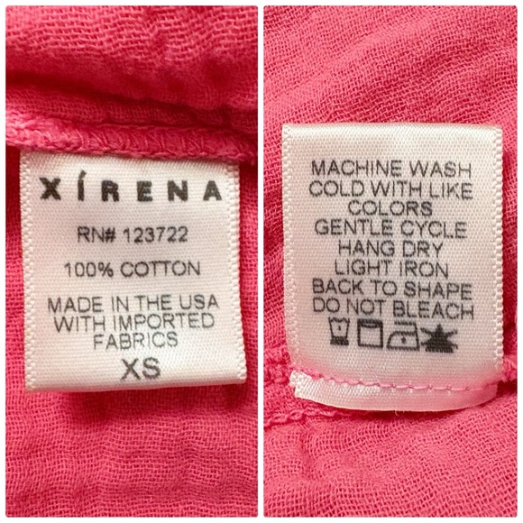 Xirena Nissa Open Back Cotton Gauze Mini Dress in Hot Pink - Picture 10 of 10